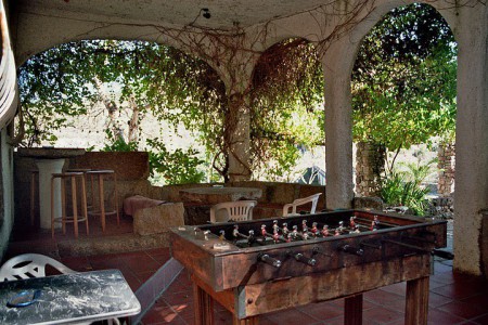 Esplanada com jogos tradicionais